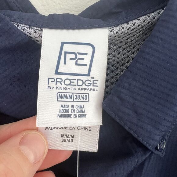 Pro edge BYU Cougars mens Outdoor Polo UPF 50 Medium Vented Lightweight - Picture 6 of 12